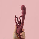 Merlot — Rabbit ondulato con doppio braccio per il clitoride