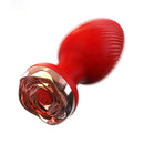 Tiger — Plug anale vibrante con base a rosa e telecomando