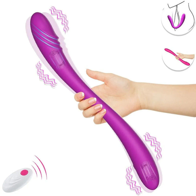 Duetto — Vibratore doppio flessibile con telecomando, 10 modalità