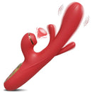 Delux — Rabbit 3 in 1 con succhia-clitoride, vibrazione e punto G