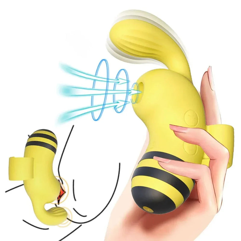 Bee — Succhia-clitoride 2 in 1 a forma di ape, con vibrazione