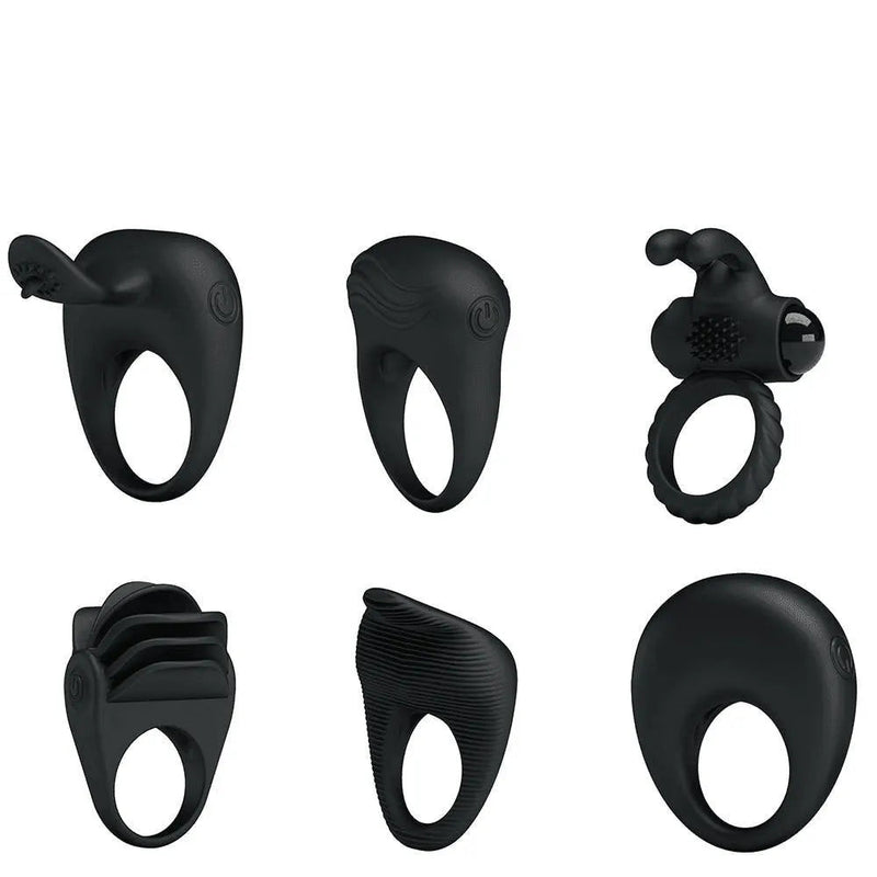 Quartetto — Anello fallico vibrante in silicone, 4 modelli