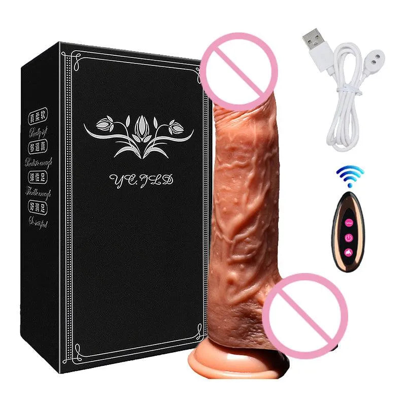 Sagaz — Dildo con vibrazione, spinta e riscaldamento