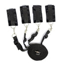 Ostaggio — Kit bondage da letto con 4 fasce in nylon regolabili