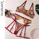 Florida — Completo trasparente con ricamo floreale, 9 colori