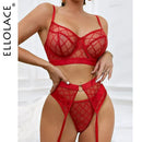Giulietta — Completo lingerie in pizzo con reggicalze