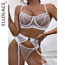 Giulietta — Completo lingerie in pizzo con reggicalze