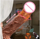 Dildo realistico con movimento di spinta, riscaldamento e telecomando