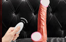 Dildo realistico con movimento di spinta, riscaldamento e telecomando