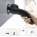BlackMamba — Dildo realistico grande con ventosa, nervature e testicoli