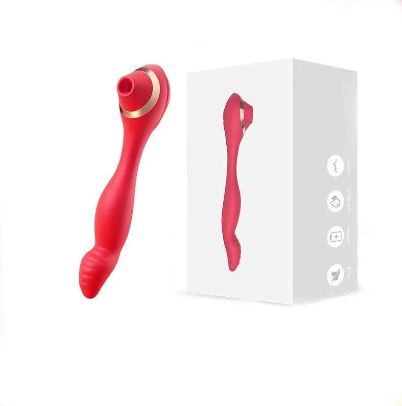 Magic Plus — Succhia-clitoride e vibratore per il punto G, 2 in 1