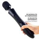 Wand massaggiatore ricaricabile — 20 modalità, 8 velocità