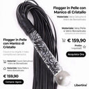 scettro plug in cristallo con frusta