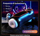 astronautic masturbatore automatico spinta suzione riscaldamento