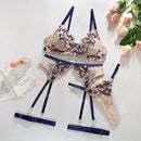 bevellie completino tulle ricamo floreale