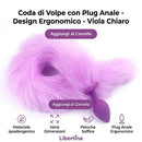 volpe plug anale coda di volpe metallo silicone