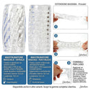 sense touch guaina masturbatore trasparente texture