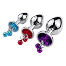 Trio Gioiello — Kit 3 plug anali con gemma e campanellino