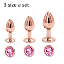 Bijou — Kit di 3 plug anali gioiello, dal piccolo al grande