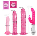Kit Rabbit + Dildo con ventosa in silicone morbido