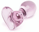 Plug Glass — Plug anale in vetro borosilicato con base a cuore