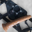 Audace — Strap-on con dildo grosso in silicone e imbracatura regolabile