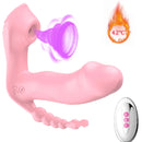 Suck 3 in 1 — Punto G, clitoride e zona anale insieme, con riscaldamento