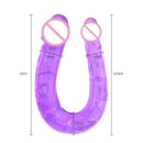 2Caps — Dildo doppio flessibile, circa 27 cm
