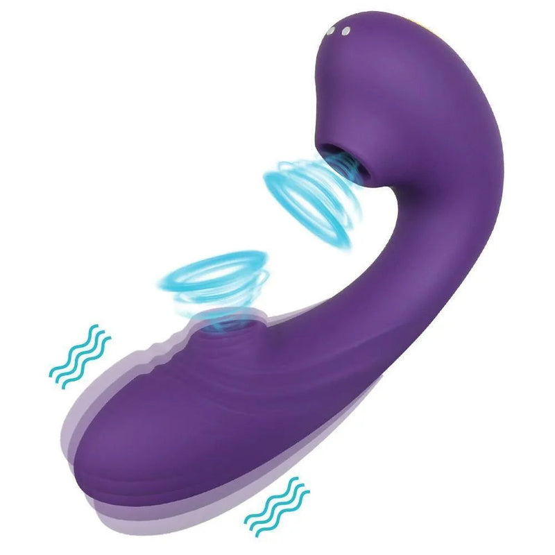 Vasana — Vibratore 3 in 1 per punto G con doppia aspirazione per il clitoride