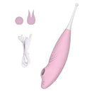 MagicSense — Succhia-clitoride 2 in 1 con punta vibrante, 10 livelli