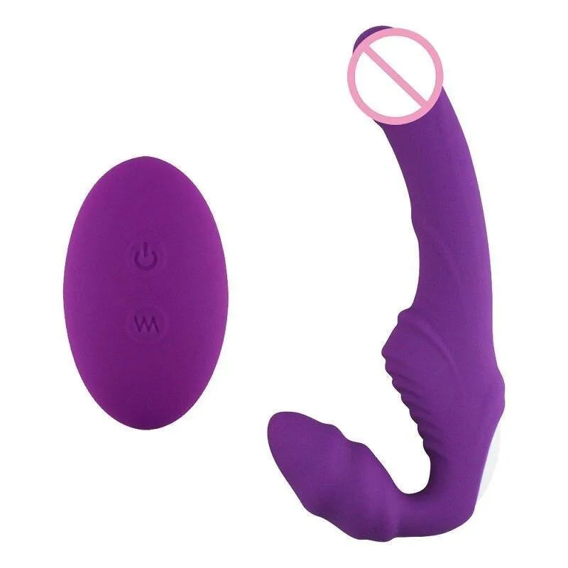Nana — Strapless vibrante a doppia stimolazione, con telecomando