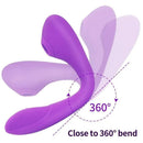 TwoLoving — Vibratore wand con succhia-clitoride, 10 + 7 modalità