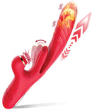 Thrust Hot — Rabbit 4 in 1 con spinta, calore, vibrazione e pulsazione