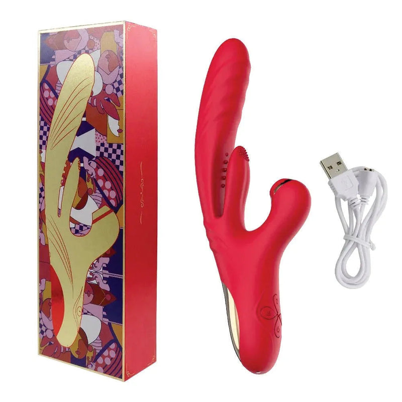 Thrust Hot — Rabbit 4 in 1 con spinta, calore, vibrazione e pulsazione