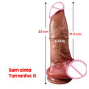 Strong Real — Dildo realistico vibrante con riscaldamento, 10 modalità