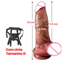 Strong Real — Dildo realistico vibrante con riscaldamento, 10 modalità