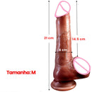 Strong Real — Dildo realistico vibrante con riscaldamento, 10 modalità